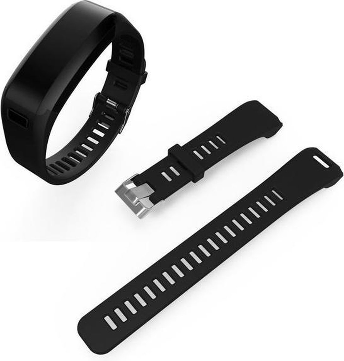 Vervangend bandje voor de Garmin Vivosmart HR+ smartwatch - zwart | bol.com