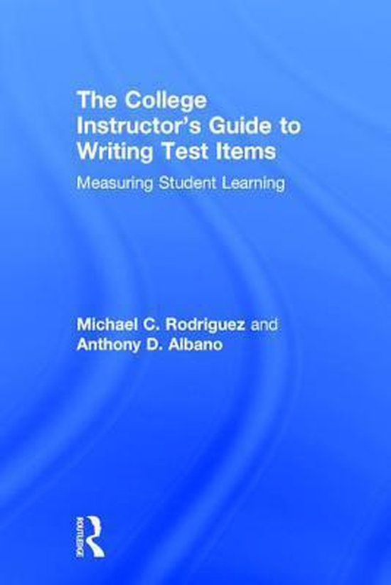 The College Instructor's Guide to Writing Test Items - cover