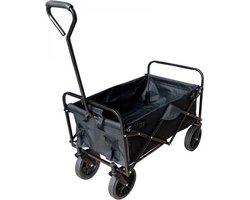 Bolderkar / Bolderwagen opvouwbaar zwart Limited Black Edition met massieve wielen