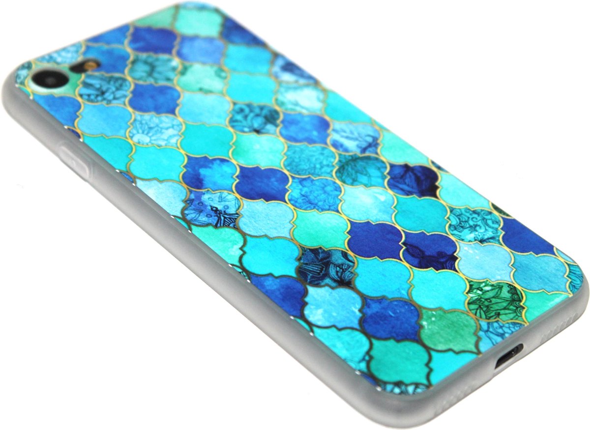Scrub hoesje groen Geschikt voor iPhone SE (2022/ 2020)/ 8/ 7