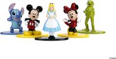 NANO METALFIGS - Disney Pixar Pack of 5 Figures (Mickey Mouse Classic, Minnie Mouse Classic, Alice Classic, Kermit Classic, Stitch Classic)