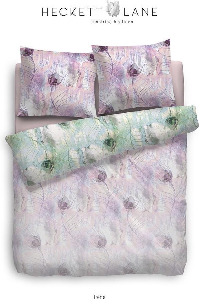 Heckettlane Irene Dekbedovertrek - Litsjumeaux XL - 260x200/220 cm - Roze