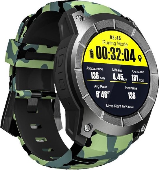 Sport horloge - Smart watch - GO5 camouflage - GPS - Stappenteller -  hartslagmeter -... | bol.com