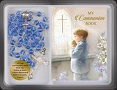 Rozenkrans Communie blauw met boekje  6041 (engels)