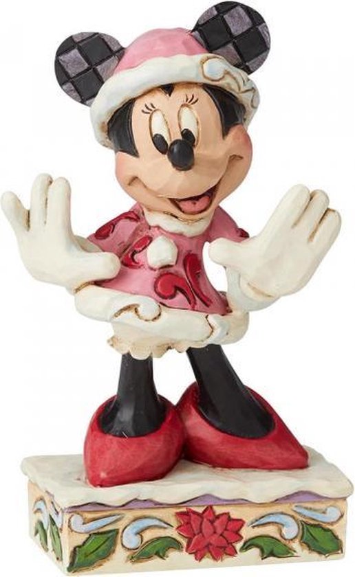 Disney beeldje - Traditions collectie - Festive Fashionista - Minnie Mouse  - Kerst /... | bol.com