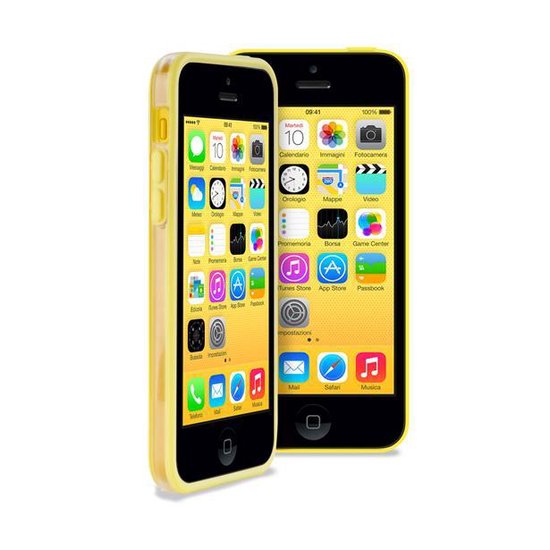 PURO Apple iPhone 5C Bumper Case - Transparant Geel