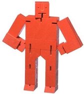 Areaware robot puzzel Cubebot - Kleur - Rood