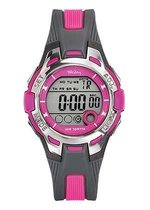 Tekday 653941 digitaal horloge 37 mm 100 meter grijs/ roze
