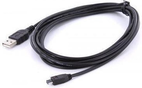 Opgetild slagader Normaal USB naar Mini USB Kabel 3 meter USB 2.0 (4 polig) | bol.com