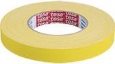 Tesa 4651 textieltape - 50 meter per rol - geel breedte 19 mm