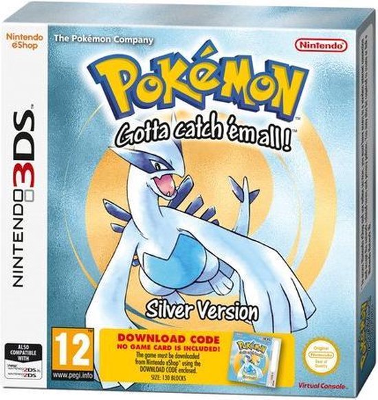 Pokémon Version Argent (code-in-a-box), Jeux