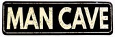 Signs-USA - Man Cave - 40 x 12 cm - retro wandbord - metaal