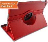 iPad Air 2 Hoes - Rood - 360° Draaibaar + Styluspennen - GIC
