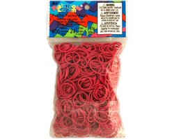 Rainbow Loom Elastiekjes - Fuschia - 600 stuks