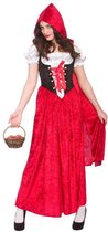Generik Verkleedkleding Deluxe Fluweel Roodkapje kostuum Rood - M