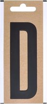 Bootnaam sticker letter D zwart 10 cm