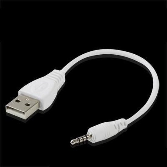 Câble USB 2.0 mâle vers jack 3,5 mm de haute qualité, longueur: 15 cm