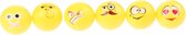 Toi-toys Bier Pong Ballen Met Emoji 6 Stuks 4 Cm Geel