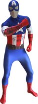 Captain America Morphsuits™ kostuum voor volwassenen - Verkleedkleding - 180 cm