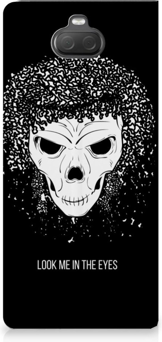 Mobiel BookCase Sony Xperia 10 Plus Skull Hair