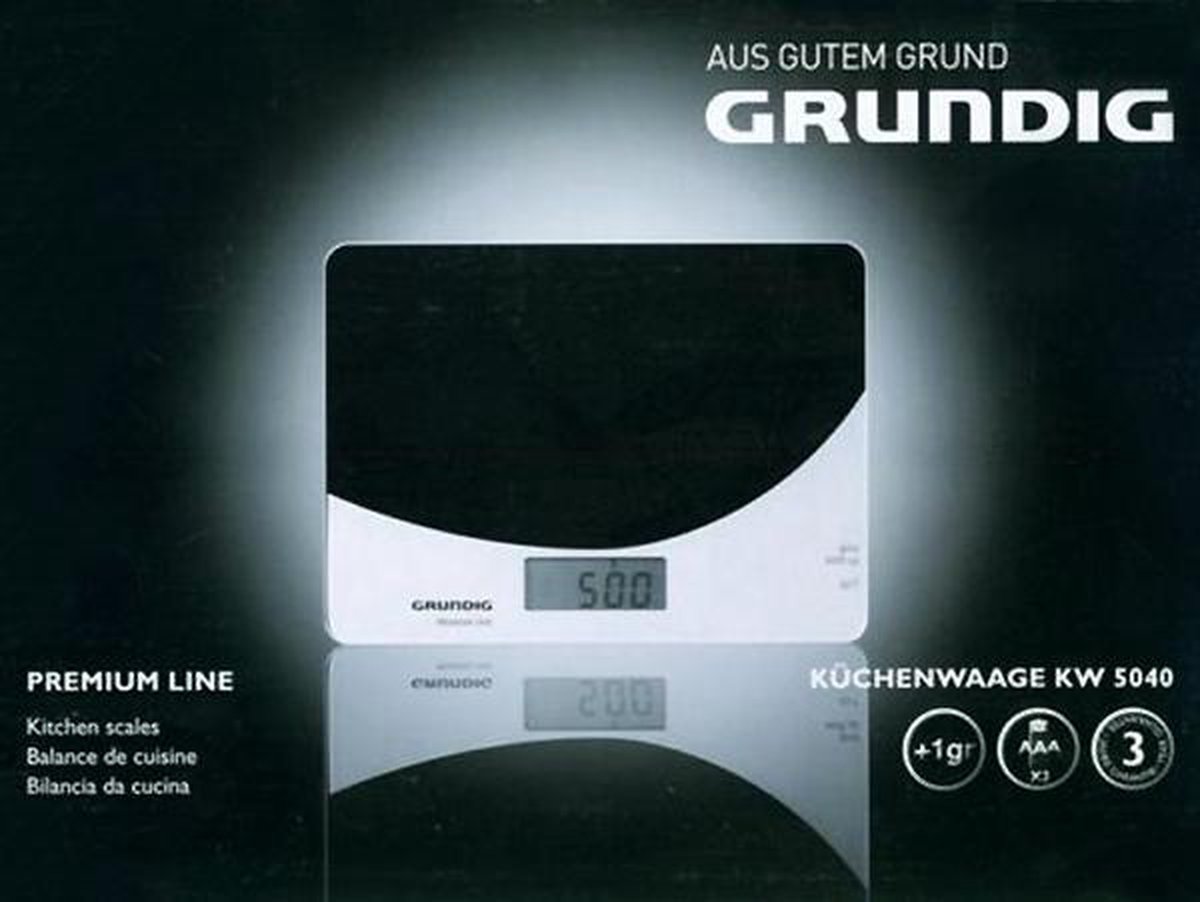 Balance de cuisine numérique Grundig KW5040 | bol.com