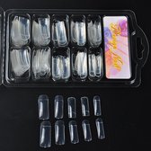 Set de pointes d'ongles - 100 pièces transparentes - Acryl Art ongle français - Ongles et ongles en gel