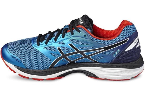 Asics Gel-Cumulus 18 Loopschoenen - Maat 42.5 - Mannen - blauw/zwart/wit |  bol.com