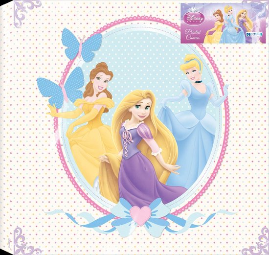 Disney - Canvas - Princess - Prinsessen - 30x30 cm