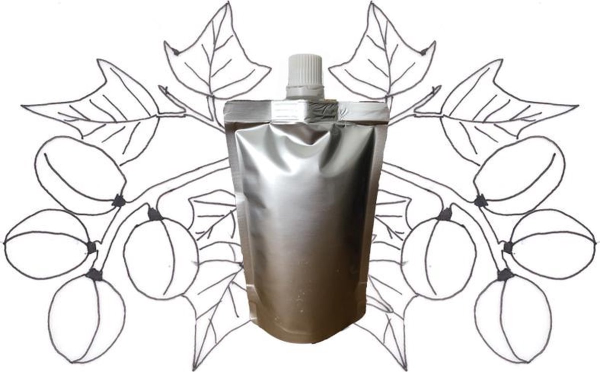 Goedkoopste Kukui olie - navulling 100ml pouch met schenkmond (hersluitbaar) - vegan - dierproefvrij en zonder chemische toevoegingen - Kukui huidolie