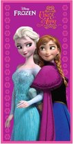 Disney Frozen Elsa en Anna Fuchsia - Strandlaken - 70x140 cm - Multi