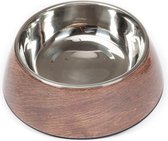 Petlano voerbak  - Maat M - Teak - Melamine bowl