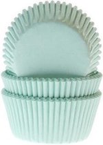 Cupcake Cups Mint Groen 50x33mm. 50 st.