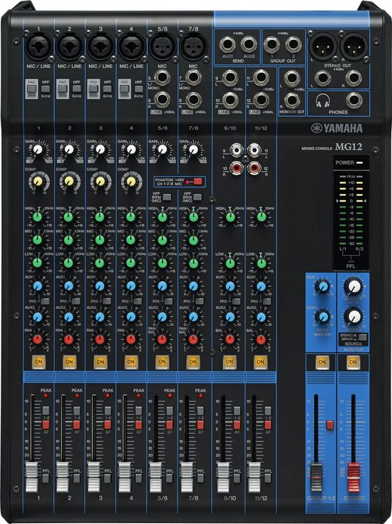 Yamaha MG12 table de mixage audio 12 canaux | bol