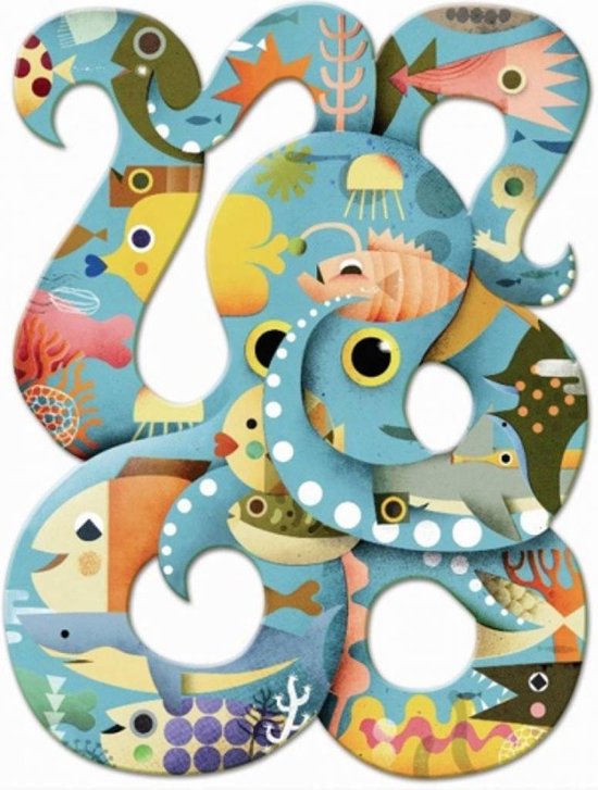 Djeco - Djeco Puzzel Octopus 350 stuks | bol.com