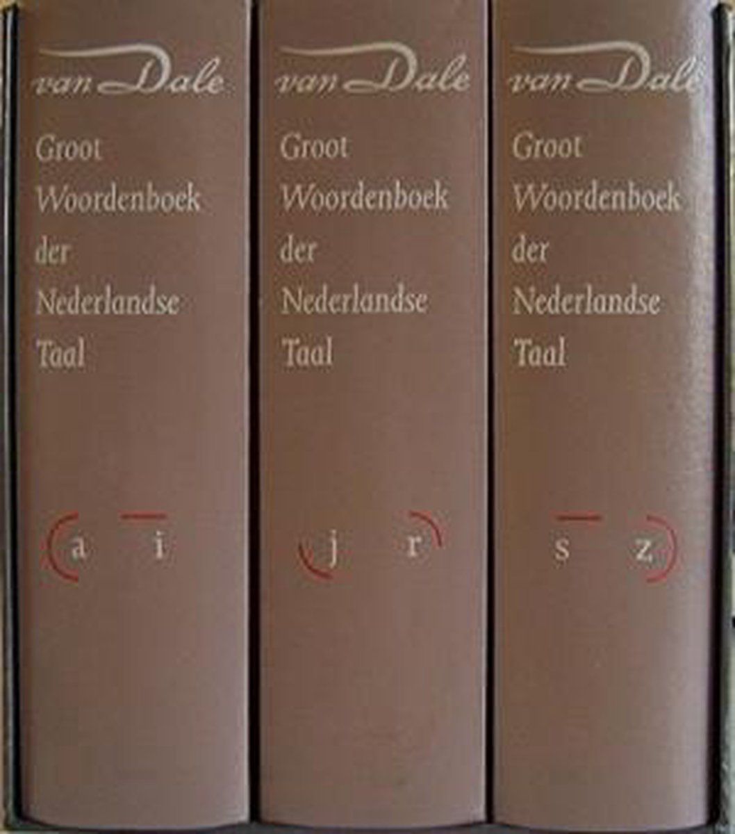 Van Dale Groot Woordenboek der Nederlandse Taal 3 delen 12e druk ns, Van Dale bol