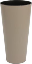 Bloempot Buiten Hoog Rond Tubus Slim 40cm TAUPE Prosperplast