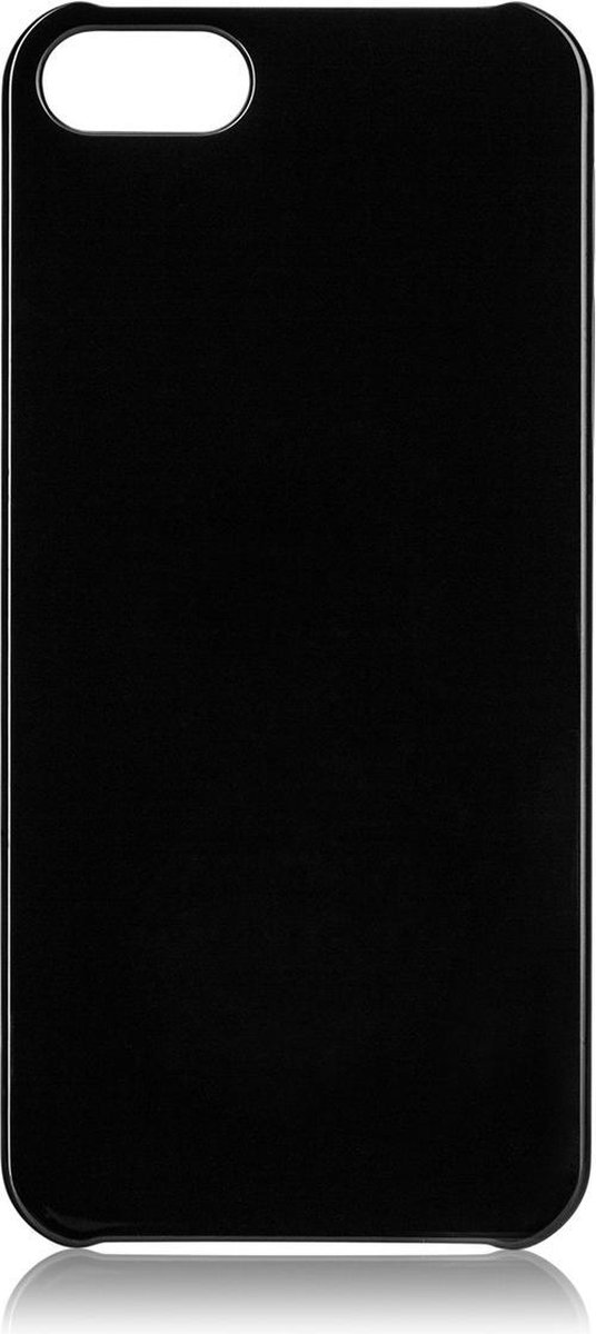 XQISIT iPlate Glossy voor iPhone 5/5S/SE Zwart