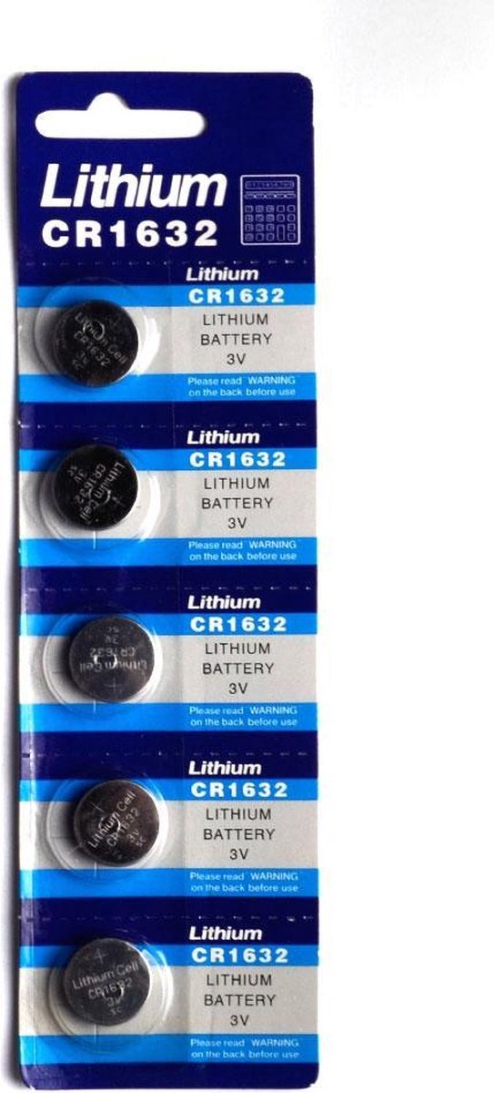 Knoopcel batterij CR1632 per 5 stuks bol.com