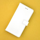 Wit Effen Wallet Bookcase Hoesje voor Huawei Y6 2017