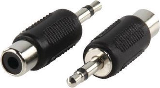Adapter plug 3.5mm Jack mono stekker - RCA Tulp kontra stekker | bol.com