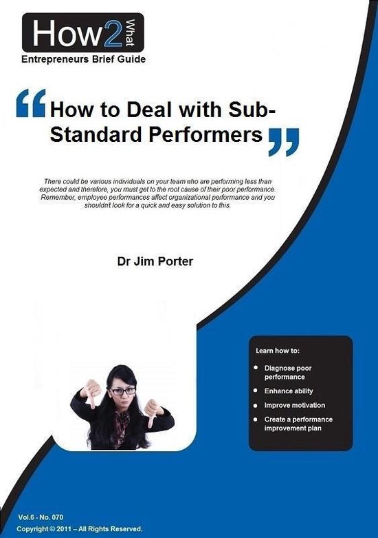 How to Deal with Sub-Standard Performers - cover
