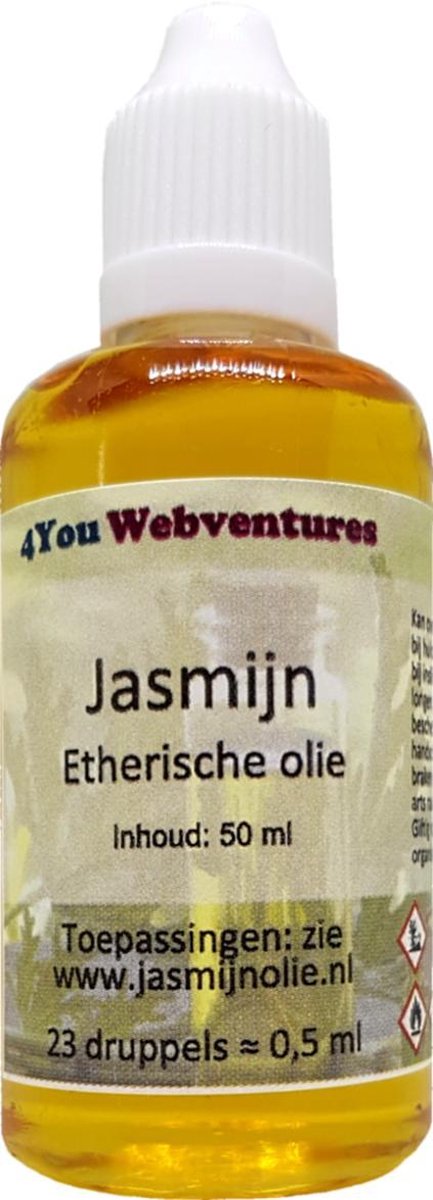 Goedkoopste Pure etherische jasmijnolie - 50 ml - etherische olie - essentiële jasmijn olie