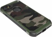 Camouflage hoesje groen kunstleer iPhone 6 (S) Plus