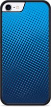 iPhone 8 Hardcase hoesje lichtblauwe cirkels - Designed by Cazy