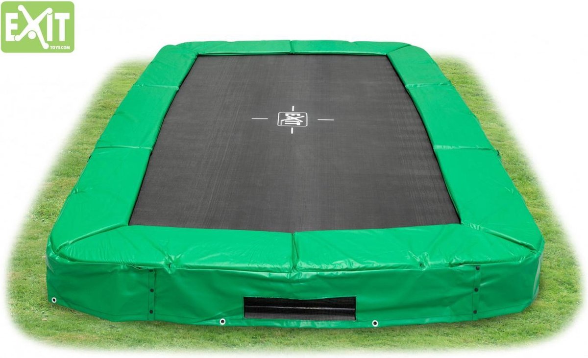 EXIT trampoline 214x366cm - groen bol.com