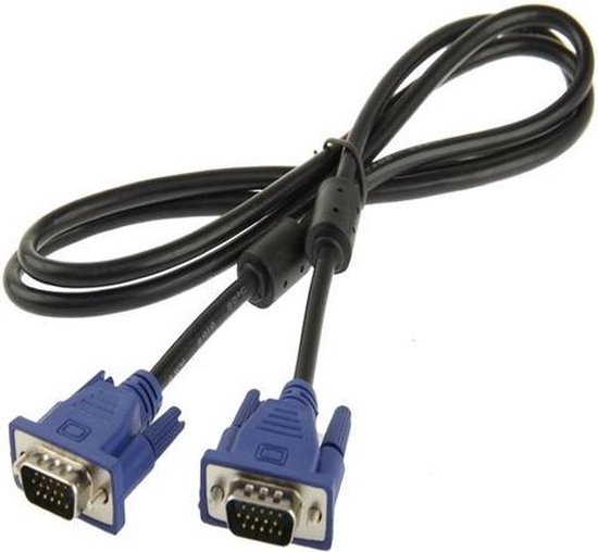 Verplicht Vertrappen Bully Dell VGA-kabel - 15 pin DSUB male-male - 1.8 meter - zwart | bol.com