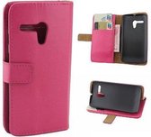 Motorola Moto G agenda roze wallet tasje hoesje