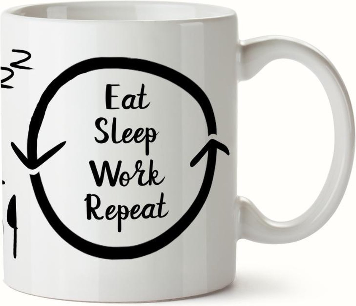 Mok met eat sleep work repeat