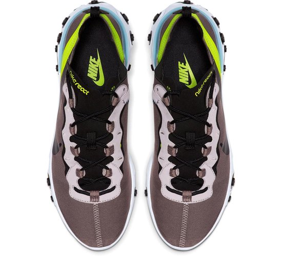 Nike React Element 55 Sneakers - Maat 46 - Mannen - paars/bruin/zwart/blauw/ groen | bol.com