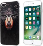 iPhone 8 Plus / 7 Plus (5.5 Inch) - hoes, cover, case - TPU - Leeuw - Zwart
